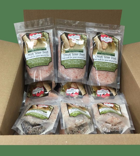 Himalayan Salt Treat your feet plus Seaweed 500g 24 bags